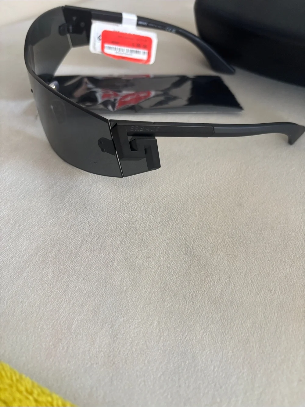 Versace Black Shield-Style VR/AR Protective Glasses